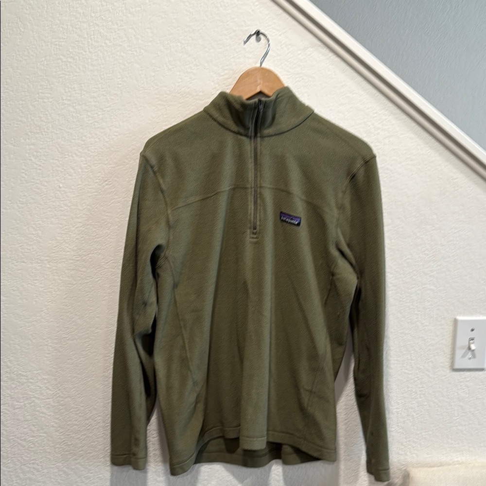 Patagonia Olive Green Fleece Pullover